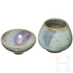 Teeschale und Vase, China, 12. - 13. Jahrhundert