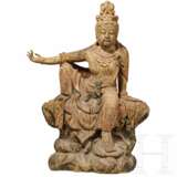 Statue der Guanyin, Balsa-Holz, China, 18. - 19. Jahrhundert - фото 1