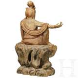 Statue der Guanyin, Balsa-Holz, China, 18. - 19. Jahrhundert - Foto 5