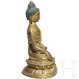 Buddha Shakyamuni aus vergoldeter Bronze, Tibet, 18./19. Jahrhundert - photo 3