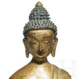 Buddha Shakyamuni aus vergoldeter Bronze, Tibet, 18./19. Jahrhundert - photo 7