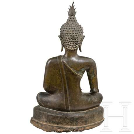 Bronzener Buddha, Thailand, 19. Jahrhundert - фото 4