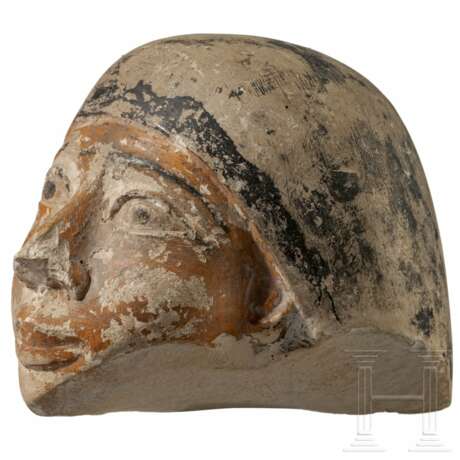 Imset-Kanopendeckel, Kalkstein, Ägypten, 2. - 1. Jahrtausend vor Christus - Foto 3