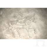 Silberschale mit Pferdedarstellung, sassanidisch, 4. - 7. Jahrhundert - photo 4