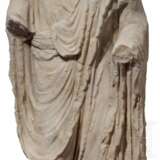 Marmorstatue eines Togatus, römisch, 1. Jahrhundert vor Christus - Foto 4