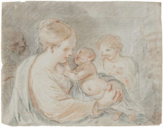 Florentine School. Holy Family with Angel - photo 1
