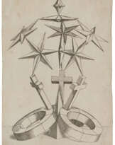 Perspective Study with Seven Stars over Three Crosses on Rings