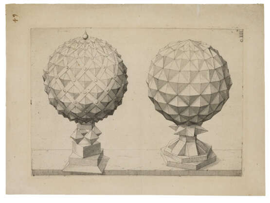 Jost Ammann. Perspective Study with Two Faceted Polyhedra - photo 1