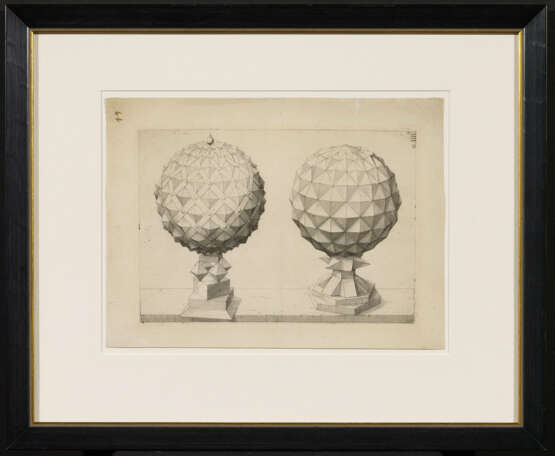 Jost Ammann. Perspective Study with Two Faceted Polyhedra - Foto 2