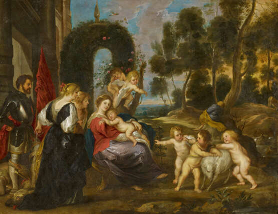 Peter Paul Rubens. The Rest during the Flight into Egypt with Saints - Foto 1