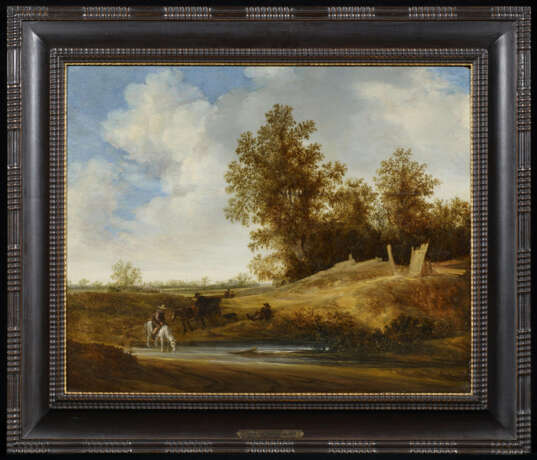 Jacob van Moscher. River Landscape with Rider at the Edge of the Woods - photo 2