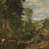 Jan Siberechts. Wide Landscape with a Cart Loaded with Stones - Foto 1