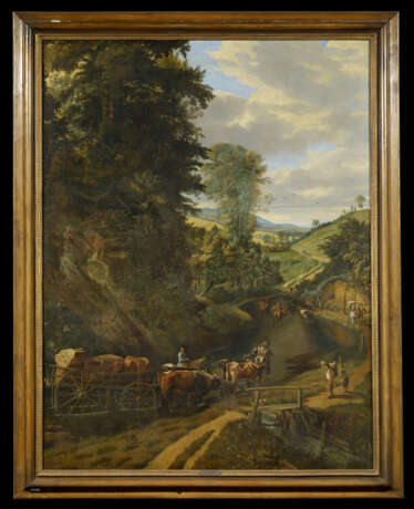 Jan Siberechts. Wide Landscape with a Cart Loaded with Stones - Foto 2