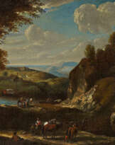 Southern River Landscape with Travelers