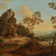 Wide Landscape with Shepherds by a Ruin - Auction prices