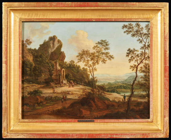 Johann Christian Vollerdt. Wide Landscape with Shepherds by a Ruin - Foto 2
