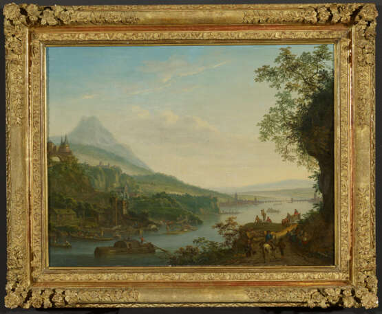 Louis Chalon. Ideal River Landscape with View of Frankfurt - photo 2
