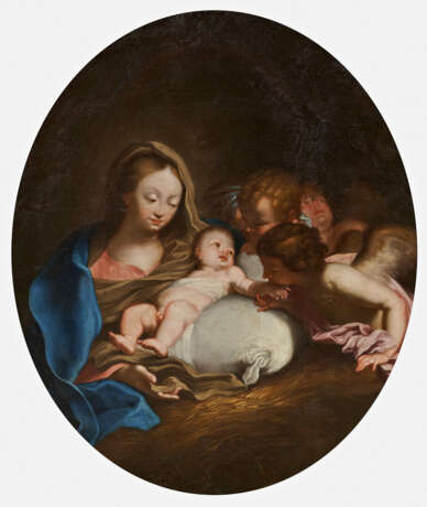 Carlo Maratta. Madonna with the Child and Three Angels - photo 1
