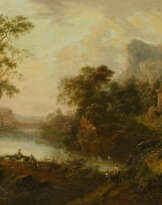 River Landscape with Travelers by a Ruin