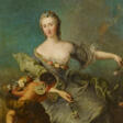 Portrait of Louise Albertine Baroness von Grappendorf (1729-1753) as Flora - Prix ​​des enchères