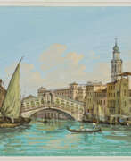 Карло Грубач. View of the Rialto Bridge in Venice