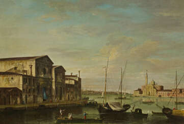 Вид на канал делла Джудекка и Сан-Джорджо Маджоре в Венеции