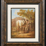 Johann Adam Klein. Stable Boy with White Horse at the Trough - фото 2