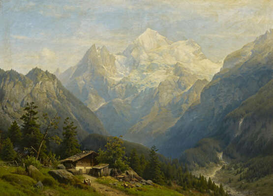 Joseph Jansen. View of the Mont-Blanc-Massiv - photo 1