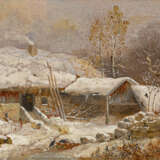 Heinrich Bürkel. Snow-Covered Homestead - photo 1