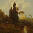Italian Landscape with Boats at the Canal - Auction archive