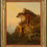 Carl Wilhelm Götzloff. Italian Mountain Landscape in Twilight - фото 1