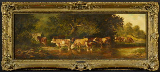 Friedrich Voltz. Herd of Cows by the Water - photo 2