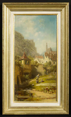 Carl Spitzweg. Washing Place in front of the Town - Foto 2