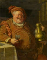 Falstaff with Pewter Jug and Wine Glass