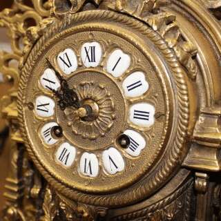 “mantel clock with 2 candelabra Phaeton” - photo 2
