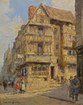 Street Scene in Bayeux in Normandy