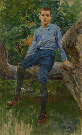 Friedrich Kallmorgen. Walther Kallmorgen Sitting on a Branch - фото 1