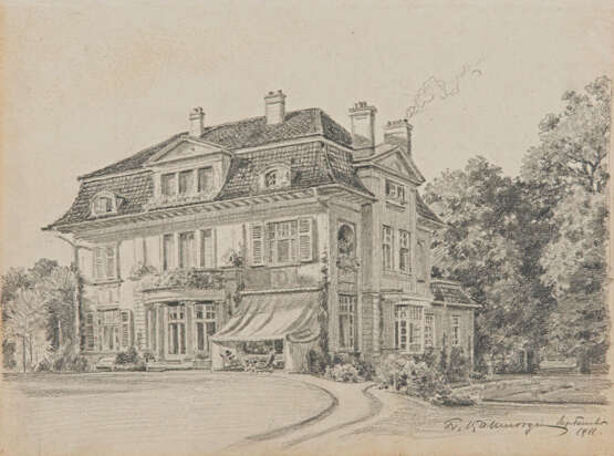 Friedrich Kallmorgen. Villa on the Elbe - фото 1
