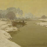 Max Clarenbach. River Landscape in Winter - Foto 4