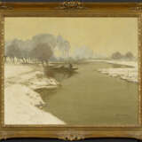 Max Clarenbach. River Landscape in Winter - Foto 1
