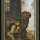 Matthäus Schiestl. Two Works: Stonemasons Working on Gargoyles on the Construction Site of a Gothic Cathedral - photo 5
