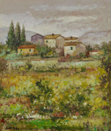 Ardengo Soffici. Landscape with Houses - Foto 1
