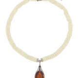 Pearl-Bandeau with Citrine-Pendant - photo 1