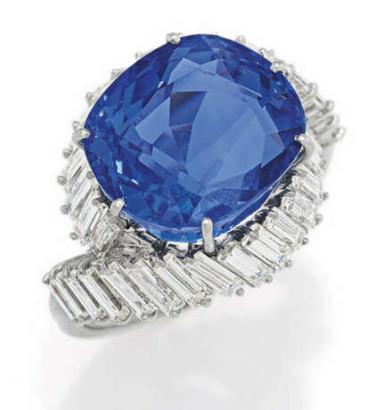 Sapphire-Diamond-Ring - Foto 1