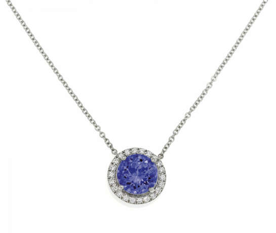 Tiffany & Co.. Tansanite-Pendant Necklace - photo 1