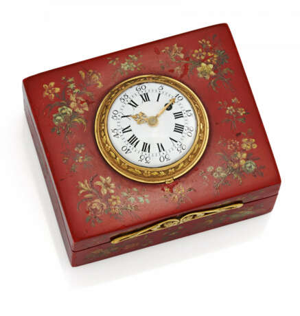 Tézard à Thouars. Jewellery Box with Built-in Lever Pocketwatch - photo 1