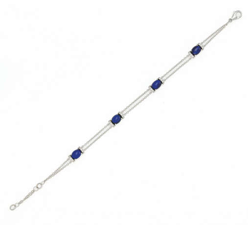 Sapphire-Diamond-Bracelet - photo 1