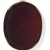 Large cameo made of layered agate in gold mounting with double portrait of Alexander and Konstantin - Foto 5