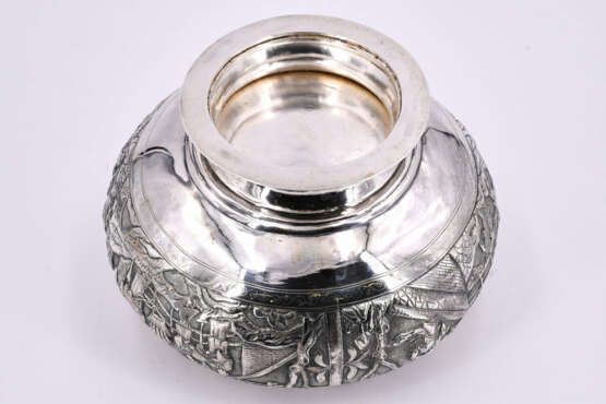Silver bowl on high foot - фото 7