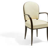 Emile-Jacques Ruhlmann. Macassar ebony chair "Salonicol" with silver plated bronze feet - Foto 1